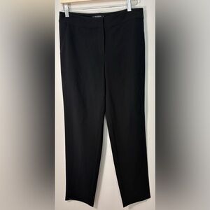 St. John Caviar Emma Straight Leg Black Slacks Size 6 Sku #155